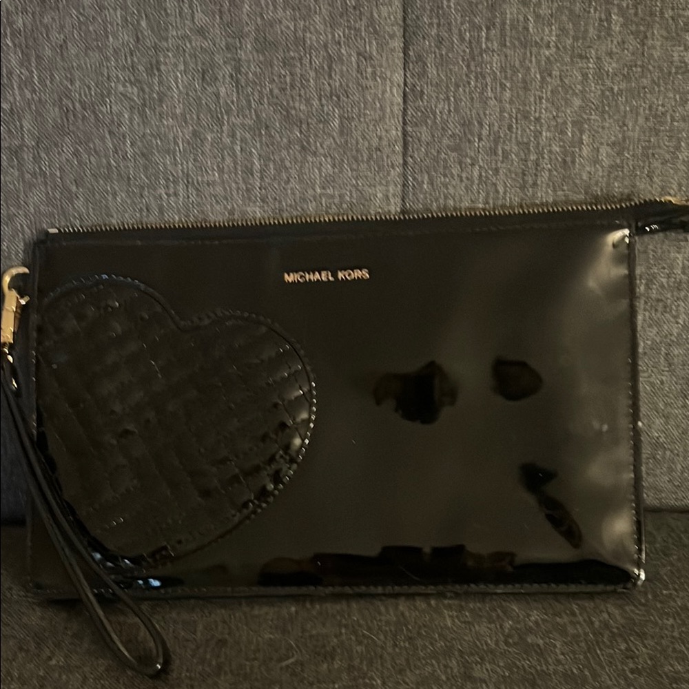 Michael Kors Black Wristlet Clutch